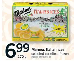 Fortinos MARINOS ITALIAN ICES offer
