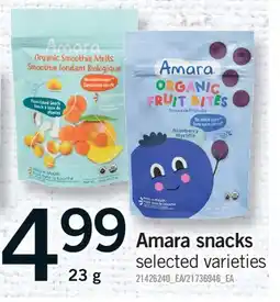 Fortinos AMARA SNACKS offer