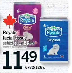 Fortinos ROYALE FACIAL TISSUE, 6X82/126'S offer