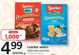 Fortinos LOACKER WAFERS, 220/250 G offer