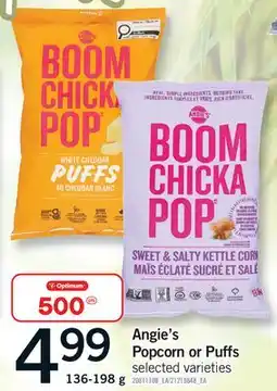 Fortinos ANGIE'S POPCORN OR PUFFS offer