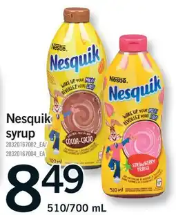 Fortinos NESQUIK SYRUP, 510/700 ML offer