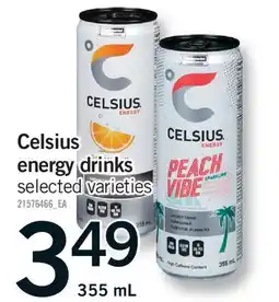 Fortinos CELSIUS ENERGY DRINKS offer