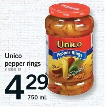 Fortinos UNICO PEPPER RINGS offer