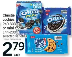 Fortinos CHRISTIE COOKIES, 240-303 G OR MINI COOKIES, 144-200 G offer
