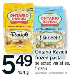 Fortinos ONTARIO RAVIOLI FROZEN PASTA offer
