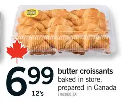 Fortinos BUTTER CROISSANTS, 12'S offer