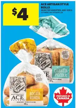 Real Canadian Superstore ACE ARTISAN STYLE ROLLS offer