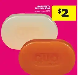 Real Canadian Superstore QUO BEAUTY GLYCERIN SOAP offer