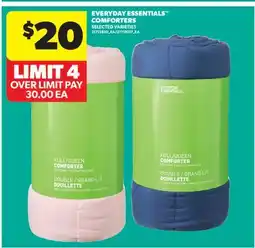 Real Canadian Superstore EVERYDAY ESSENTIALS COMFORTERS offer