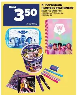 Real Canadian Superstore K-POP DEMON HUNTERS STATIONERY offer