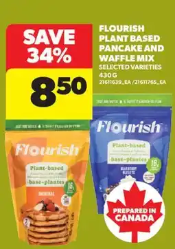 Real Canadian Superstore FLOURISH PLANT BASED PANCAKE AND WAFFLE MIX offer