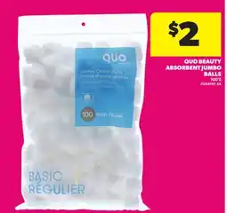 Real Canadian Superstore QUO BEAUTY ABSORBENT JUMBO BALLS, 100'S offer