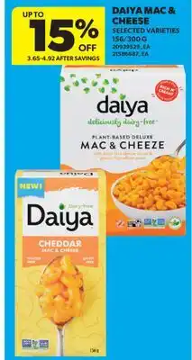 Real Canadian Superstore DAIYA MAC & CHEESE, 156/300 G offer