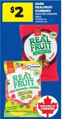Real Canadian Superstore DARE REALFRUIT GUMMIES offer