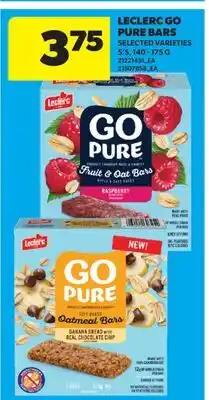Real Canadian Superstore LECLERC GO PURE BARS, 5'S offer