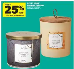Real Canadian Superstore LIFE AT HOME SCENTED CANDLES offer