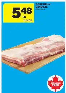 Real Canadian Superstore PORK BELLY CRYOVAC offer