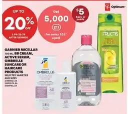 Real Canadian Superstore GARNIER MICELLAR OMBRELLE SUN CARE OR HAIR CARE PRODUCTS offer