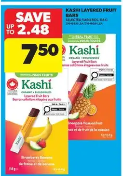 Real Canadian Superstore KASHI LAYERED FRUIT BARS offer