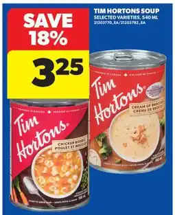 Real Canadian Superstore TIM HORTONS SOUP offer
