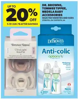 Real Canadian Superstore DR. BROWNS, TOMMEE TIPPEE, MEDELA BABY ACCESSORIES offer