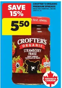 Real Canadian Superstore CROFTER'S ORGANIC PREMIUM SPREADS offer