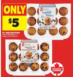 Real Canadian Superstore PC MINI MUFFINS, 12'S offer