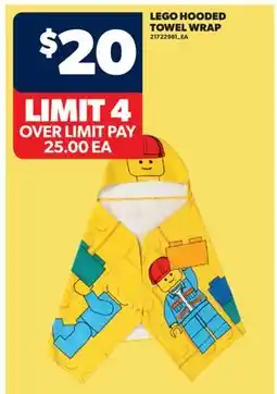 Real Canadian Superstore LEGO HOODED TOWEL WRAP offer