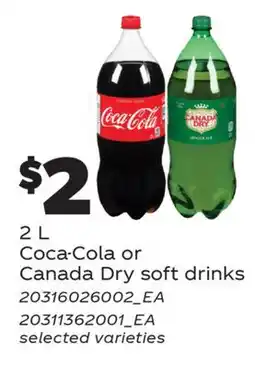 Real Canadian Superstore COCA-COLA OR CANADA DRY SOFT DRINKS offer