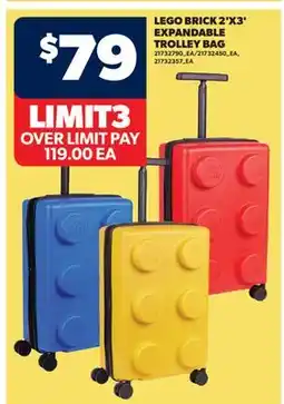 Real Canadian Superstore LEGO BRICK 2'X3' EXPANDABLE TROLLEY BAG offer