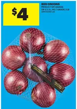 Real Canadian Superstore RED ONIONS, 3 LB offer