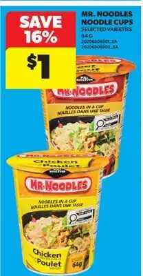 Real Canadian Superstore MR. NOODLES NOODLE CUPS offer