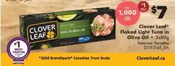 Real Canadian Superstore CLOVER LEAF FLAKED LIGHT TUNA IN OLIVE OIL offer