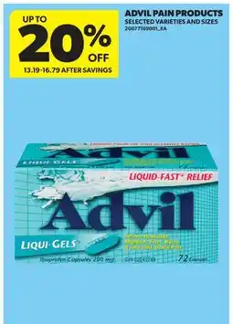 Real Canadian Superstore ADVIL PAIN PRODUCTS offer