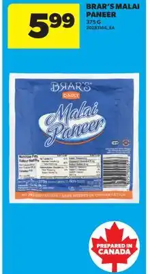 Real Canadian Superstore BRAR'S MALAI PANEER offer