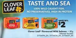 Real Canadian Superstore CLOVER LEAF FLAVOURED WILD SALMON offer