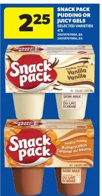 Real Canadian Superstore SNACK PACK PUDDING OR JUICE GELS, 4'S offer