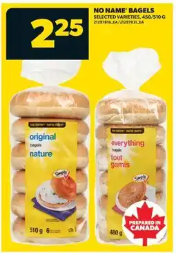 Real Canadian Superstore NO NAME BAGELS, 450/510 G offer