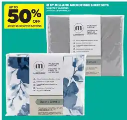 Real Canadian Superstore M BY MILANO MICROFIBRE SHEET SETS offer