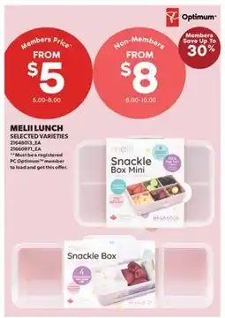 Real Canadian Superstore MELII LUNCH offer