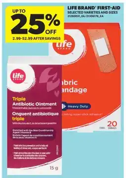 Real Canadian Superstore LIFE BRAND FIRST-AID offer