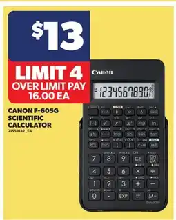 Real Canadian Superstore CANON F-605G SCIENTIFIC CALCULATOR offer