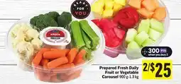 Foodland Prepared Fresh Daily Fruit or Vegetable Carousel offer