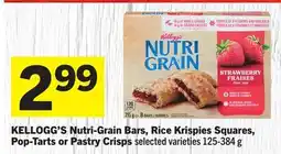 Foodland Nutri-Grain Bars, Rice Krispies Squares, Pop-Tarts or Pastry Crisps offer