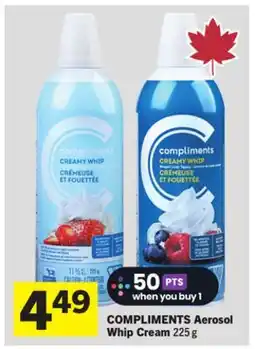 Foodland COMPLIMENTS Aerosol Whip Cream offer
