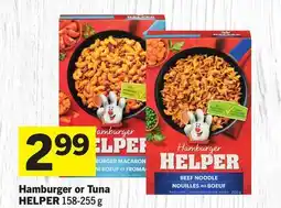 Foodland Hamburger or Tuna HELPER offer