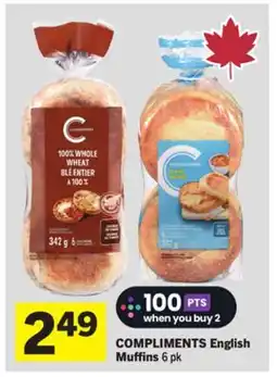 Foodland COMPLIMENTS English Muffins offer
