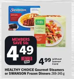 Foodland Gourmet Steamers or Frozen Dinners offer