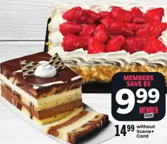 Foodland Single Layer Shortcakes or Real Cream Layer Cakes offer